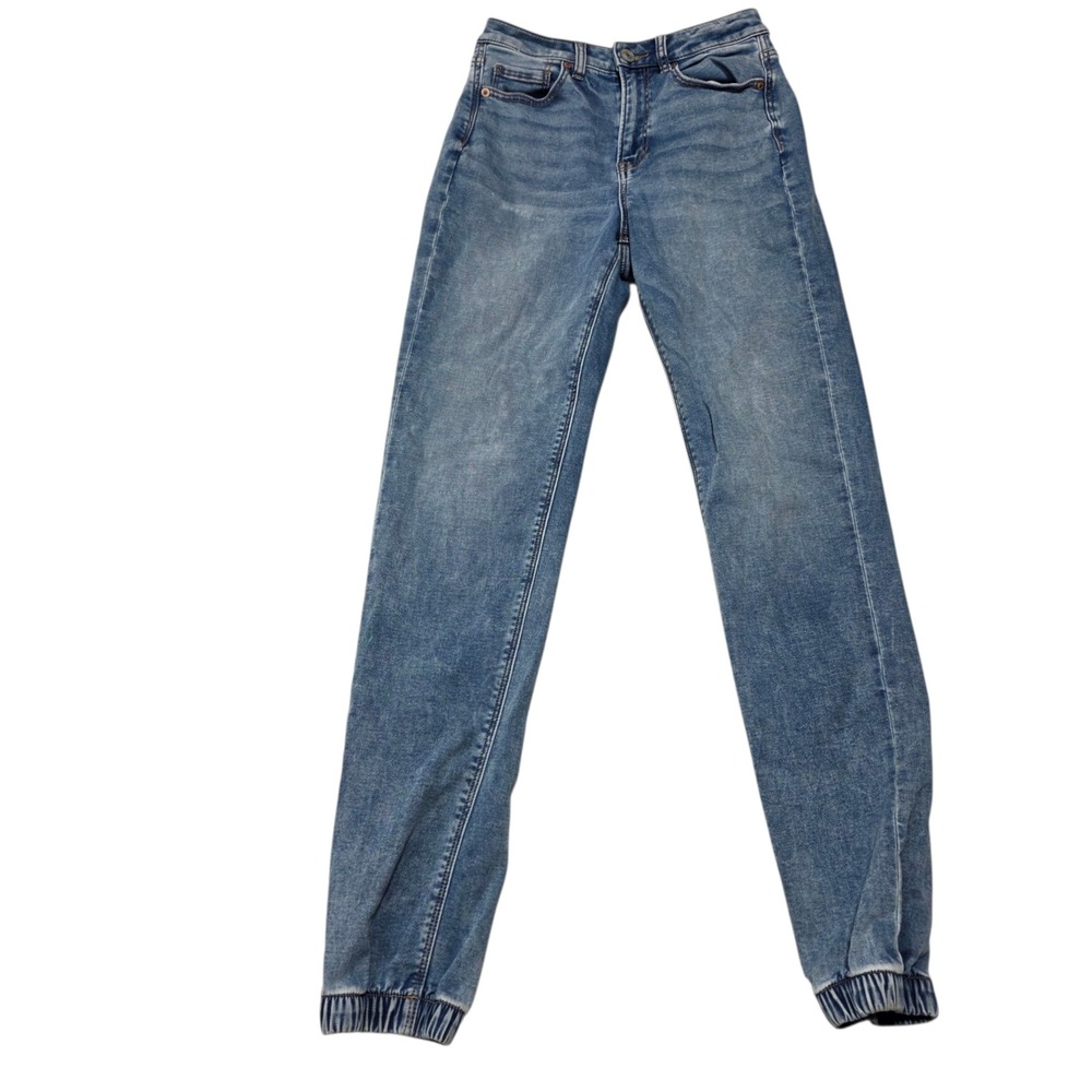 American Eagle‎ Mom Jogger Women 4 XL Blue Denim Ne(x)t Level Stretch High Rise
